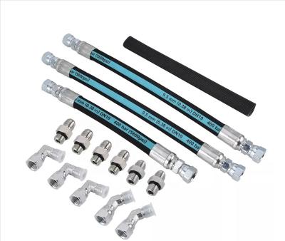 China Automobile HPOP Oil Pump High Pressure Hose Lines Kit With Crossover Fits For 99-03 Ford Powerstroke 7.3L With Oil Rail Fittings for sale