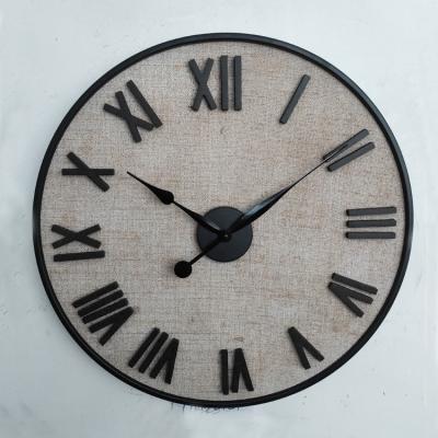 China Antique style around living room decoration creative large wall clock for sale