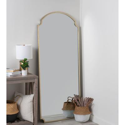 China Contemporary Modern Home Decorative Metal Framed Floor Length Mirror For Living Room for sale