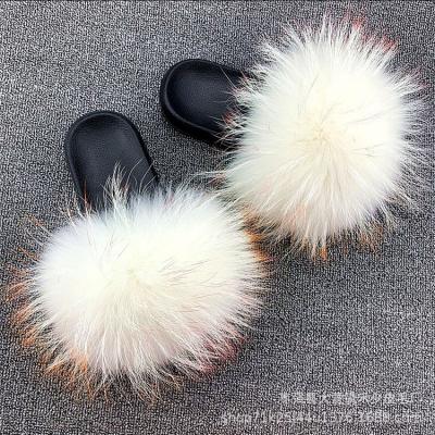 China 2022 Light Fur Slippers Plush Fur Slippers Ball Fur Slippers Bedroom Fur Slippers/Luxury Plush Fur Slippers/Hot Sale Fur Slipper Suit for sale