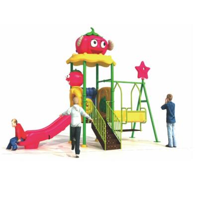 China 2020 Amusement Park Outdoor Playground Plastic Commerical Playground Slide Food Style For 3-15 Years Kids Fun for sale