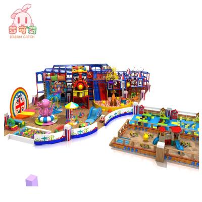 China With New Design Mushroom Style Kids Play Protective Net Funny Plastic Play House Indoor Playground for sale