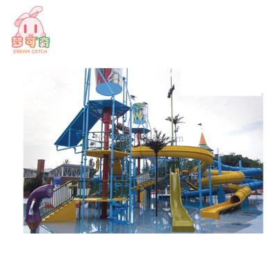 China amusement park equipment 3-12years used fiberglass water slide for sale for sale