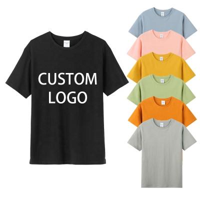 China Anti-Wrinkle 2022 Promotional Plus Size Men's T-shirts Custom Logo Printed Cotton Polyester Tee Shirt Sublimation Tee for sale