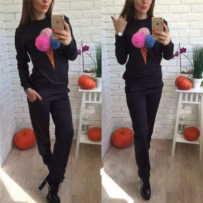 China Women Tracksuits 2 Piece Set Drop Ice Woman's Joggers Breathable Equipments 2 Piece Set Long Sleeve Sweatsuit for sale