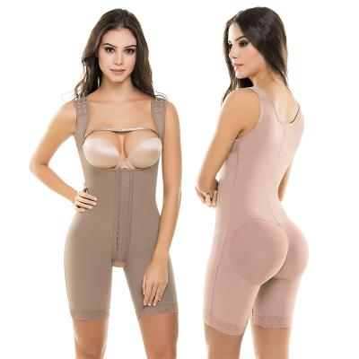 China Antibacterial Women's Shapewear Bodysuit Bust Waist Control Body Shaper Butt Lifter Open Jumpsuit for sale