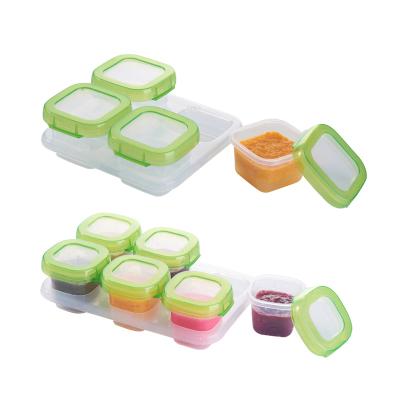 China 2021 New Freshness Preservation Reusable Baby Food Storage Box Kids Plastic Container Food Fresh-storage Box for sale