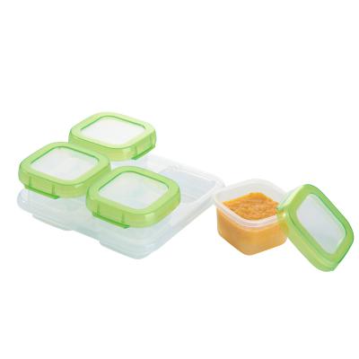 China Freshness Preservation Microwave Safe Freezer BPA PP Baby Food Storage Container Safe Box With Lid for sale