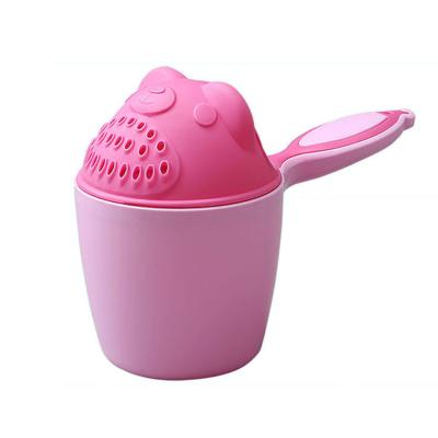 China PP Animal Shapes Baby Shampoo Cup Kids Cartoon Shower Shampoo Rinse Cup Baby Bath Cup for sale