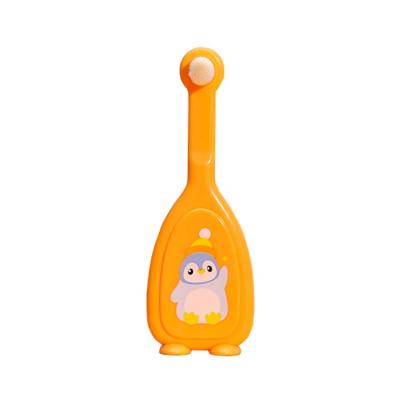 China Mini Silicone Baby Toothbrush Home Manual Soft Eco-Friendly Bristle Children's U-Shaped Toothbrush for sale