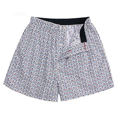 China Letter Print Antibacterial Cotton Waistband Unique Designed Elastic Underwear Knitted Sports Men's Boxers for sale