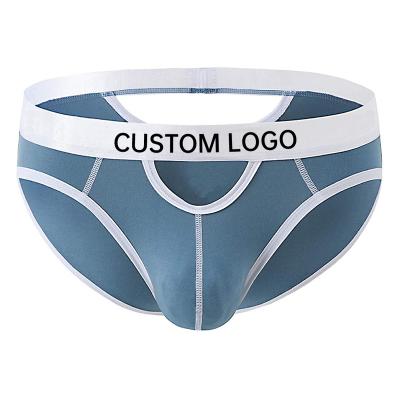 China Breathable Men's Sexy Solid Color With Competitive Price Cutout Fashion Briefs for sale