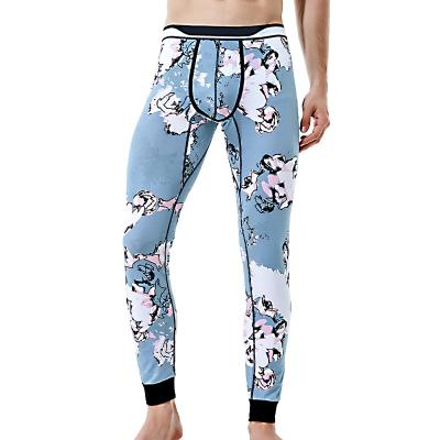 China QUICK DRY Men's Printed Breathable Thermal Pajama Pants for sale