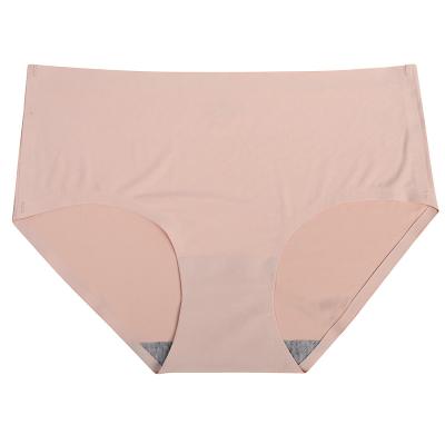 China Unique Design Solid Ice Silk Breathable Women's Sexy Seamless Underwear for sale