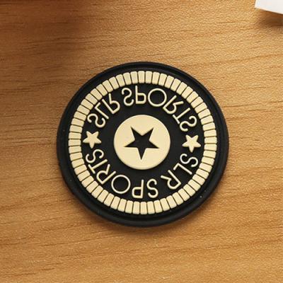 China Custom Logo Label 3d 2d PVC Soft Rubber Embossed Patch Viable For Hat And Clothes for sale