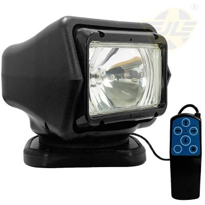 China 12V 55W 100W Marine Spotlight Outdoor Waterproof Halogen Remote Control Light Searchlight for Yacht SUV Car Offroad JLS003B-YL12V for sale