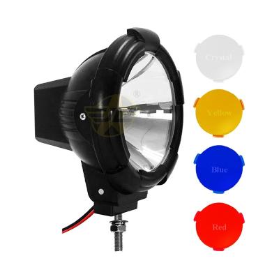 China New Modified Car Style 7 Inch 12V 24V HID Projector With Ballast Roof Top Xenon Work Light For Offroad 4x4 Pickup Trucks JLHS007JU for sale