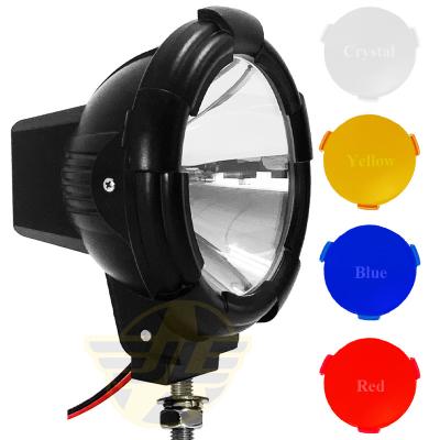 China OEM Factory Powerful 9 In 12V 24V Round HID Xenon Headlight Car Roof Top Mount Modified Driving Work Light For 4x4 Jeep Pickup JLHS009JU for sale