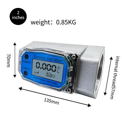 China Igh Precision Mini Small Digital Electronic Turbine Fuel Lpg Turbine Measuring Liquid Flow Meter For Gasoline Gas Station for sale