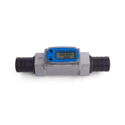 China 1 To3 Inch Precision Mini Small Electronic Digital Flowmeter Turbine Measuring Liquid Height Flow Meter For Water Fuel Gasoline Diesel Gas Station for sale