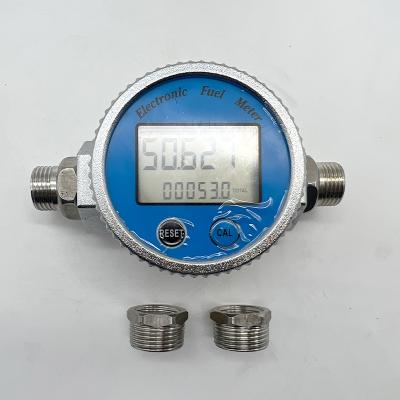 China Accurate Measurement Digital Ipx7 Electronic Waterproof Flow Meter Small Mini Digital Turbine Flowmeter 1 Inch Height Accuracy Turbine For Water for sale