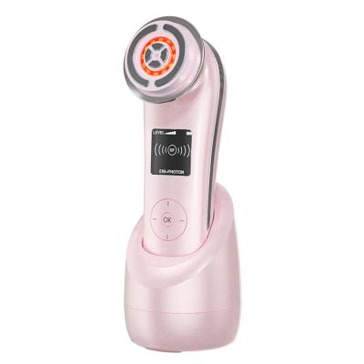 China Face Lift Radio Frequency LED Photon Device Facial Face Lifting Tighten Wrinkle Removal Machine for sale