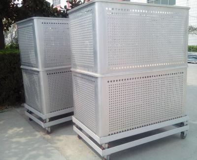 China Big aluminum transfer container, aluminum perforated sheet container, waterproof conainer for sale