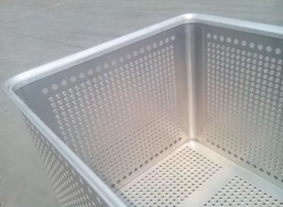 China Big aluminum transfer container, aluminum perforated sheet container, waterproof conainer for sale