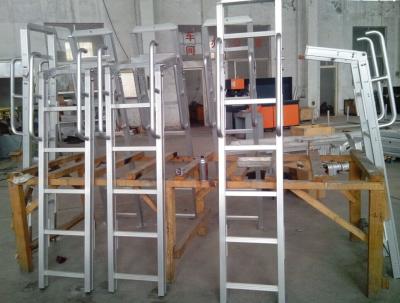 China non-standard Aluminum step ladder, truck ladder,fire engines ladder, waterproof ladder for sale