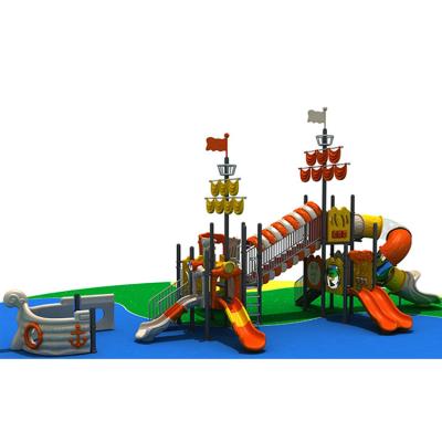 China Outdoor Playground Playground Amusement Park Games Equipment Pirate Ship Playground Plastic Porcelain Equipment for sale