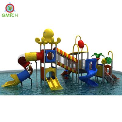 China Plastic & large galvanized steel pipe water slide park equipment water splash playground for sale