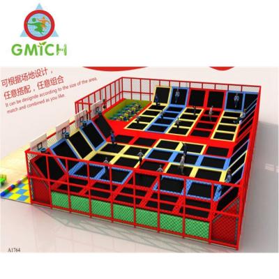 China Large body fitness china trampoline park with free jumping trampoline for sale