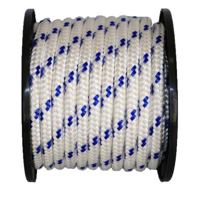 China Polyester/Nylon/PP Poly 8/16 Braided Rope 1/4 Inch Strand Rope Wholesale 5mm PP Racing Rope for sale