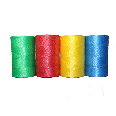 China Agriculture Twine PP Film Rope 1mm Agricultural Baler Twist Blue Color PP Fibrillated Plastic Garden Twine Rafia for sale