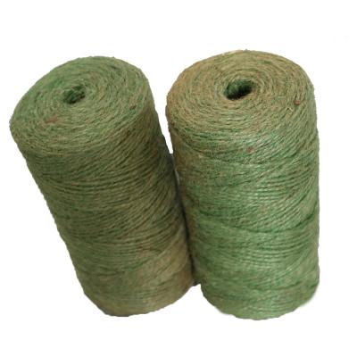 China Twine Natural Green Brown 2 Mm Tying Twisted Jute Twine Rope Tomato Plant Twine Ball Spool Twine for sale