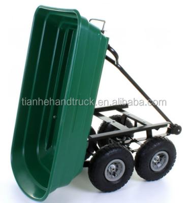 China Plastic Yard Qingdao Garden Dump Cart TC2145 Lawn Cart for sale