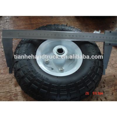 China High quality rubber wheel 3.00-4 pneumatic/pu/solid metal/plastic rim for sale