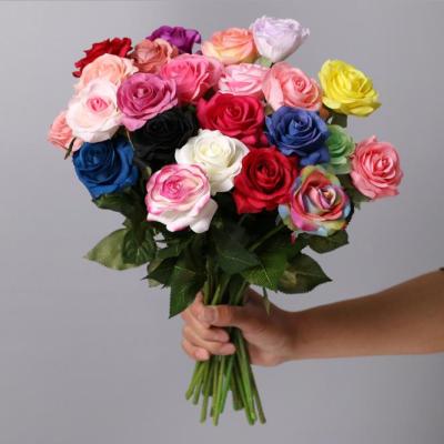 China Natural Touch Natural Touch Hand Feel Moisturizing Simple Artificial Rose Flower For Valentine's Day for sale