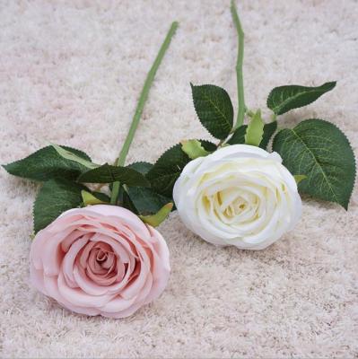 China Natural touch excellent quality artificial silk flowers choose to stem artificial rose flowers for sale