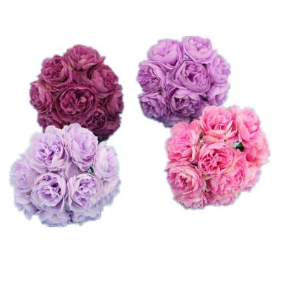 China 2022 New Style 10 Eco-friendly Peonies Silk Bouquet Artificial Peony Flower Heads For Wedding for sale