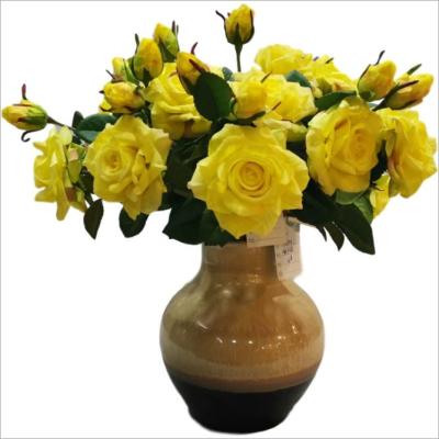 China Wholesale Natural Touch Multiple Color Wedding Flowers Artificial Roses Flowers Bouquet for sale