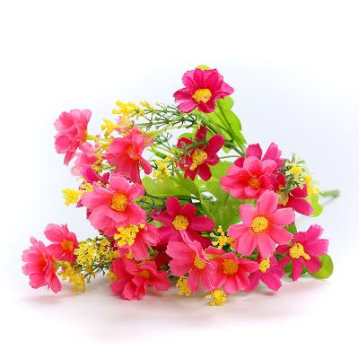 China Wholesale 28 Heads Eco-friendly Silk Daisy Flower Artificial Gerbera Daisy Flower Bouquet With Cheap Price for sale