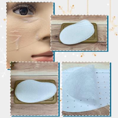 China Highly Absorbent And Moisturizing 25gsm Cupro Eye Patches Spunlace Fabric DIY Beauty Salon Breathable Transparent Invisible Dry Under Eye Patches for sale