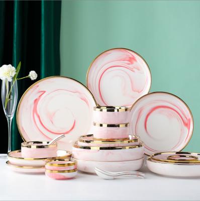 China CLASSIC Tableware Ceramic Dinner Dish Dishes Set Hot Sale Kitchen Hotel Restaurant for sale