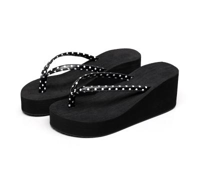 China Comfortable Tide Ipanema Roll Beach Shoes Summer Women Flip Flops Thick Bottom Sandals Anti-Slippery High Heel Sandals for sale