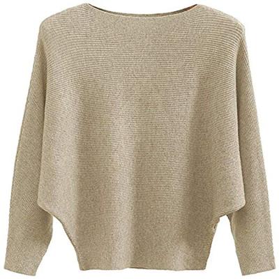 China Casual Sweater Women Sweater Tops Winter Sweaters Women Plus Size Cashmere Bat Wing Neck Sweaters For Mom Mother Ladies Clothes for sale