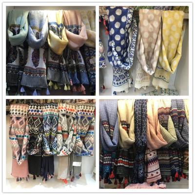 China wholesale spring collection ladies cotton scarf shawl Yiwu supplier new ladies cotton scarf shawl Yiwu supplier for sale