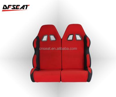 China Auto Accessories Leather Adult Double PVC 2 Go Kart Racing Seat for sale