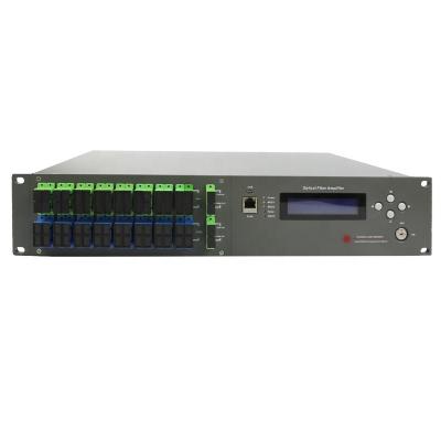 China FTTH FTTB FTTX Optical Network 1550nm Amplifier 16 Port 22dbm With WDM FTTH GPON Solution CATV Combined HFC Multiple Ports Fiber EDFA JDSU Best Price for sale