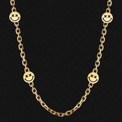 China Custom Hip Hop Wholesale Hip Hop Stainless Steel 18k Gold Plated Cuban Cable Chain for sale